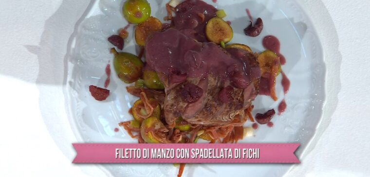 É sempre mezzogiorno Ricetta filetto di manzo con spadellata di fichi