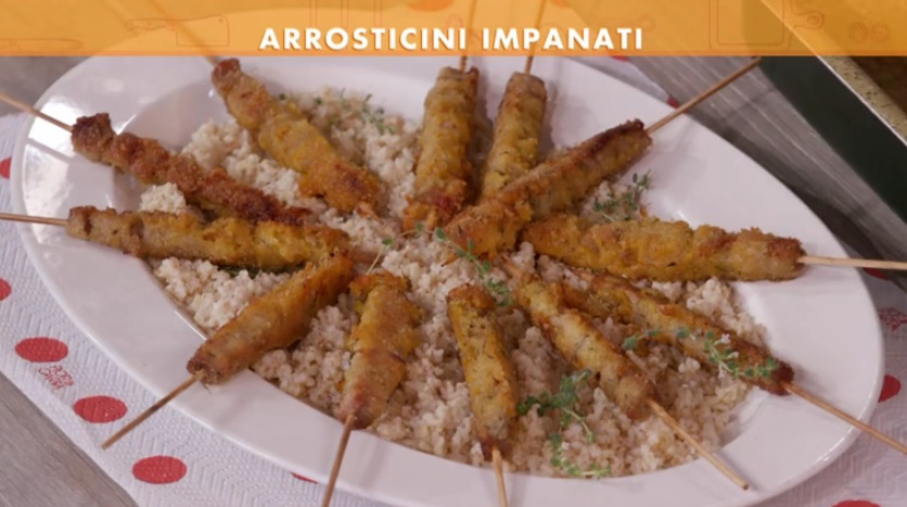 Ricette all'italiana  Ricetta arrosticini impanati di Anna Moroni