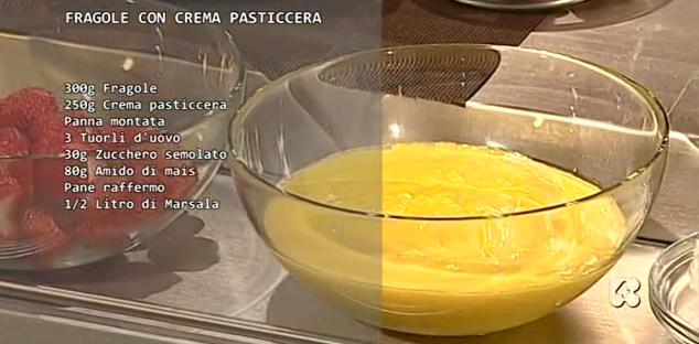 Ricette all'italiana  Ricetta fragole con crema pasticcera (al marsala) di  Fabio Campoli