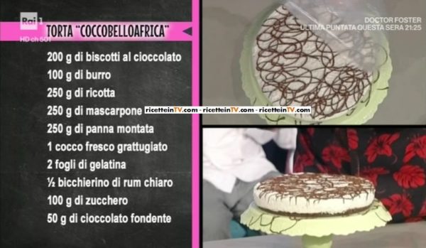 La Prova Del Cuoco | Ricetta Torta CoccobelloAfrica Di Daniele Persegani