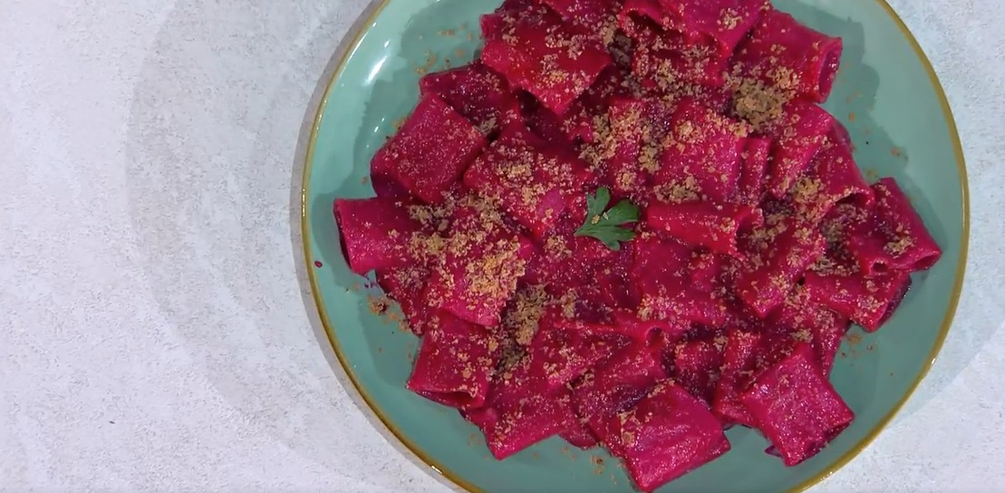 paccheri colorati con fonduta di Andrea Mainardi