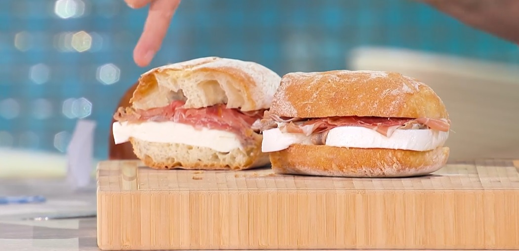 merenda del campione con la ciabatta di Fulvio Marino